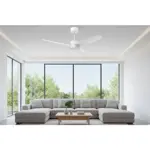 Ventilador De Techo Ivt47"-01P Led Bl Indelplas