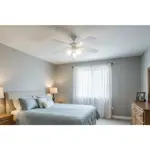 Ventilador De Techo Severbon Blanco Con Luz 