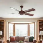 Ventilador De Techo Vta Marrón 85 W Severbon