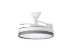 Ventilador de Techo Retráctil Blanco Aspas Invisibles 42" Codini - VI42B