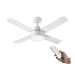 Ventilador de Techo Blanco 4 aspas metálicas Control Remoto Codini - V5RB