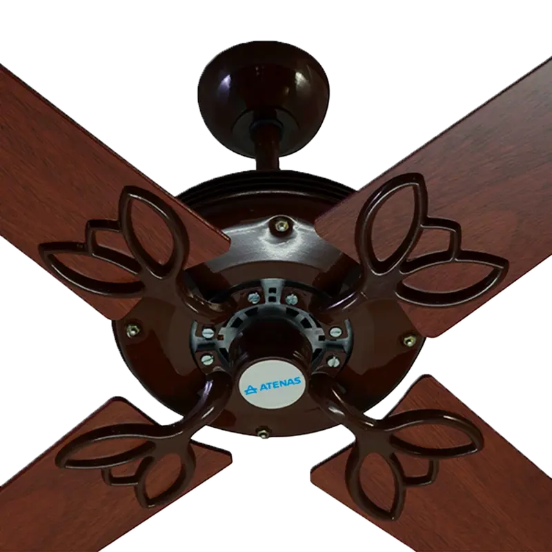 Ventilador de Techo Madera Caoba Roble Marrón con Control Remoto