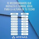 Barral para Ventilador de Techo 85 CM Platil B85P