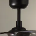 Ventilador de Techo 3 Aspas Símil Madera Negra con Luz 18w