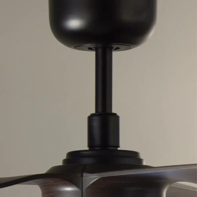 Ventilador de Techo 3 Aspas Símil Madera Negra con Luz 18w
