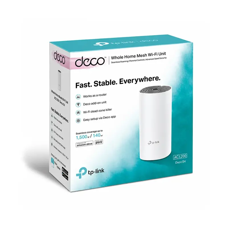 Sistema Mesh Tp Link Deco E4 Pack 1 AC1200