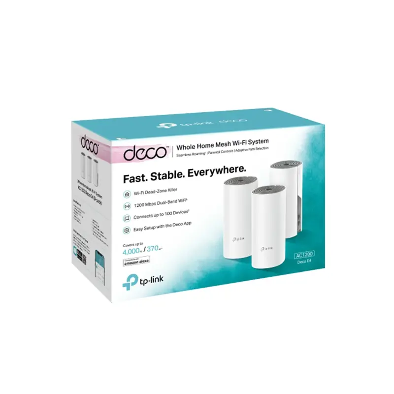 Sistema Mesh Tp Link Deco E4 Pack 3 AC1200