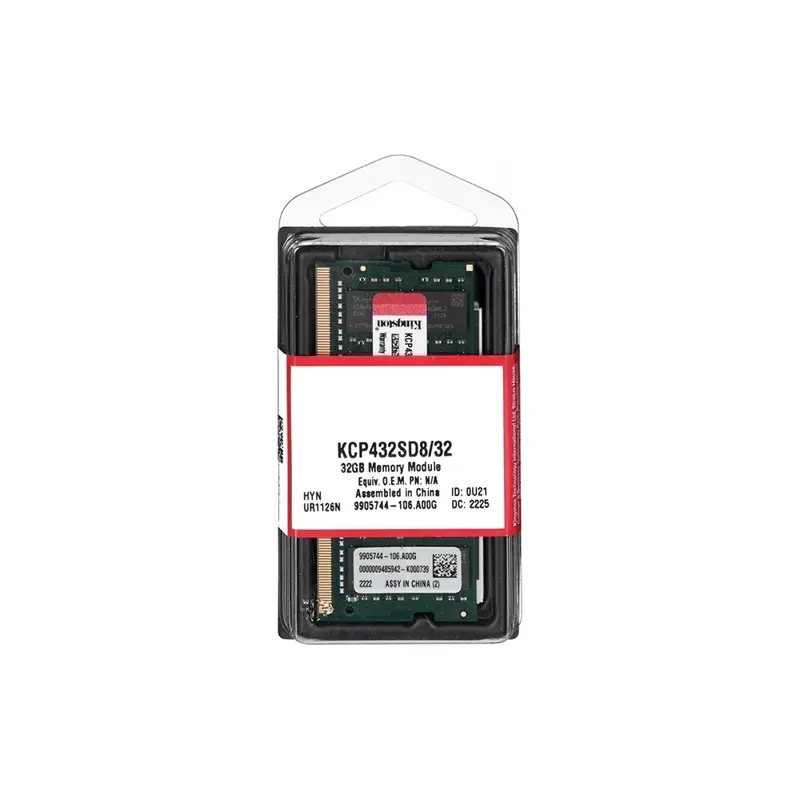 Memoria SODIMM DDR4 32GB Kingston 3200Mhz KCP para Notebook