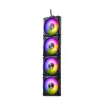 Pack x4 Ventiladores ARGB XPG Hurricane MAG 120 mm Negro