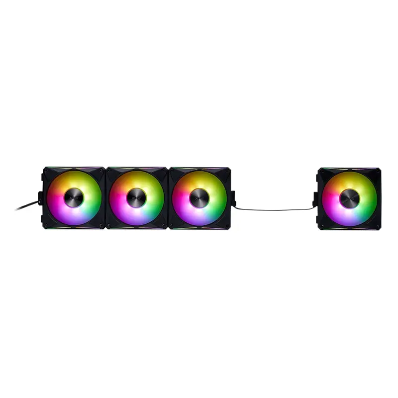 Pack x4 Ventiladores ARGB XPG Hurricane MAG 120 mm Negro