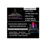 Soporte Para Auriculares Gamer Rgb Stand Headset 2 Usb Mic