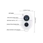 Disparador Control Remoto Bluetooth Shutter Selfie iPhone Android - Color ROJO