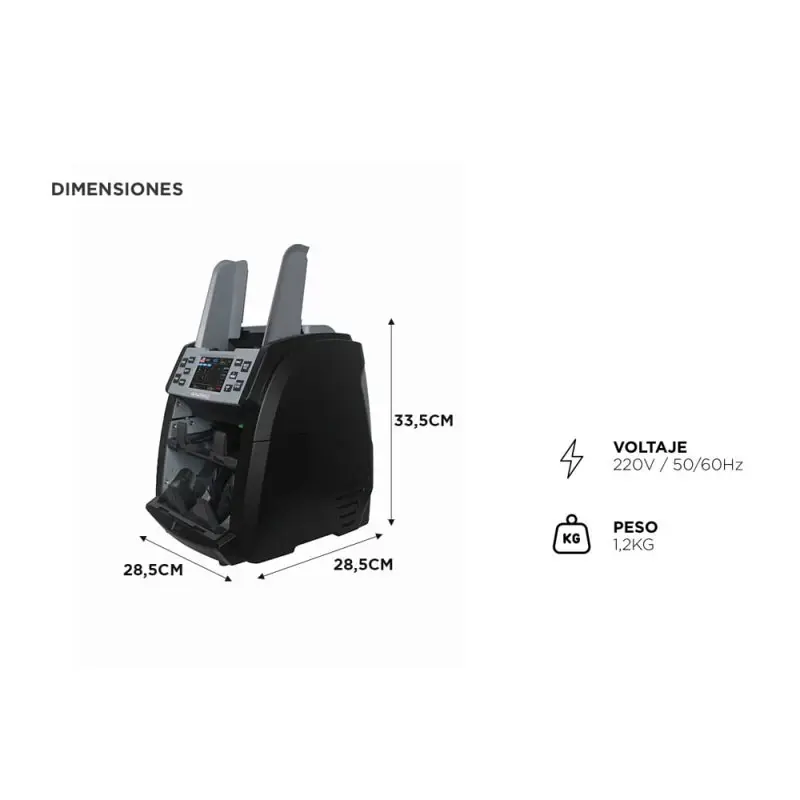 Contadora de Billetes Gadnic 1000min UV IR MG CIS Compacta