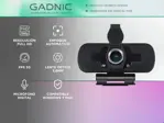 Cámara Web Gadnic Full HD 1080P con Micrófono 30 FPS