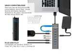 Hub Multipuerto Gadnic USB 7 Puertos Alta Velocidad 