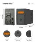 UPS Estabilizador Tension Gadnic Hogar 800VA 480W 220V LCD 4 salidas