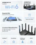 Router Wi-Fi 6 TP-Link AX6000 Archer AX80 WAN/LAN de 2,5 Gbps