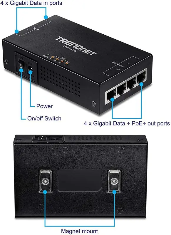 inyector-poe-tpe-147gi-65w-4-trendnet-megatone