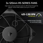 Refrigerador de CPU Corsair Nautilus 360 RS LCD 2.1" 360 mm AIO