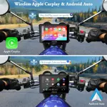 Navegador GPS para motocicleta Carpuride W702, pantalla táctil de 7 pulgadas