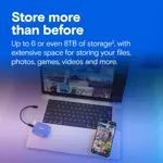 SSD portátil Crucial X10 de 1 TB USB 3.2 USB-C azul