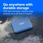 SSD portátil Crucial X10 de 1 TB USB 3.2 USB-C azul