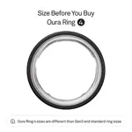 Monitor de frecuencia cardíaca del sueño Smart Ring OURA Ring 4, negro, talla 10