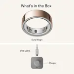 Pulsera Smart Ring OURA Ring 4 en oro rosa, talla 7, para dormir y hacer ejercicio