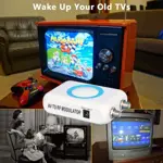 Modulador RF, adaptador coaxial RCA, convertidor CVBS VHF con entrada/salida ANT