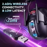 Auriculares inalámbricos para juegos YPBDAN YP-1 para PS5, PS4, PC, Mac