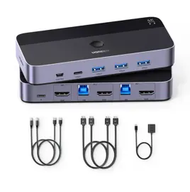  Switch Kvm Hdmi 1 Monitor 2 Comput...