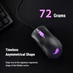Mouse Gamer ASUS ROG Gladius III Core con Cable 12K DPI