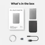 Grabadora de voz AI PLAUD Note grabadora de voz con funda de 64 GB, color plateado