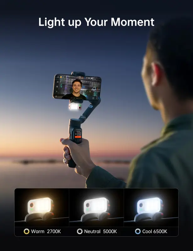 Estabilizador Gimbal Hohem iSteady V3 Ultra con seguimiento por IA