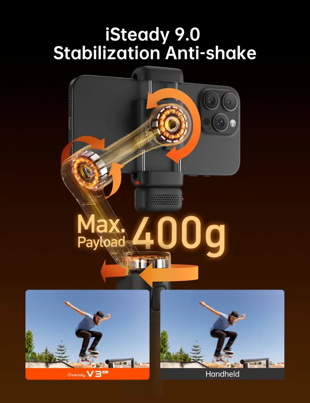 Estabilizador Gimbal Hohem iSteady V3 Ultra con seguimiento por IA
