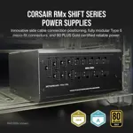 Fuente de Poder Corsair RM1000x Totalmente Modular 80 Plus Gold