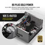 Fuente de Poder Corsair RM850x 850W Gold Totalmente Modular Reacondicionada