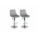 Banqueta Alta X2 Taburete Desayunador Sillon Barra Bar Pana negro