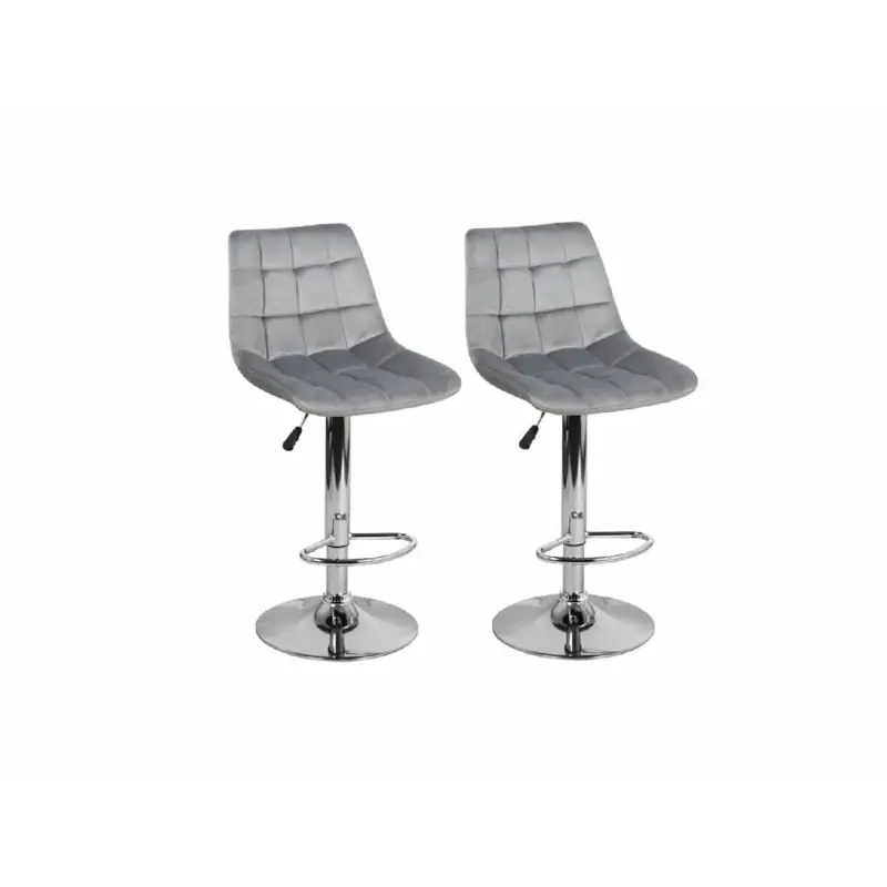 Banqueta Alta X2 Taburete Desayunador Sillon Barra Bar Pana negro