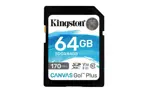 Tarjeta SDXC Kingston Canvas Go Plus de 64 GB UHS-I C10 U3 V30