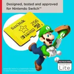 Tarjeta microSDXC SanDisk 256GB con licencia para Nintendo Switch