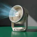 Ventilador Dehuka Circulador De Aire Silencioso, Flujo Potente, Portátil A Batería Con Usb Beige