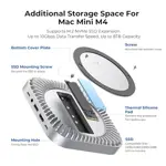 Base Para Mac Mini M4, Hub Usb C De Aluminio Para