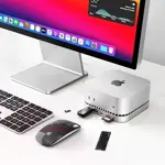 Base Para Mac Mini M4, Hub Usb C De Aluminio Para