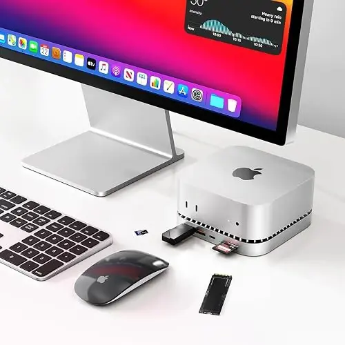 Base Para Mac Mini M4, Hub Usb C De Aluminio Para