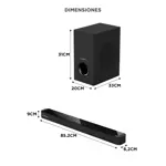 Barra de Sonido Gadnic Nova 160 21 Canales Subwoofer 8” Conexión Inalámbrica 160W