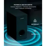 Barra de Sonido Gadnic Nova200 200W 51CH con Subwoofer Inalámbrico Conexión BT Sonido Envolvente