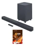 Barra De Sonido Jbl Bar-500 5.1 Con Subwoofer, Multibeam Y D Negro Frecuencia