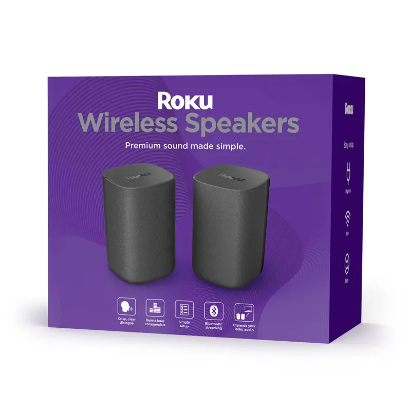 Roku Altavoces Inalambricos Set 2 Roku TV Sonido Surround