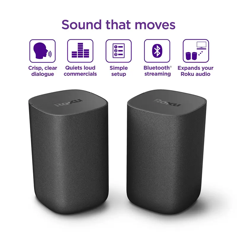 Roku Altavoces Inalambricos Set 2 Roku TV Sonido Surround